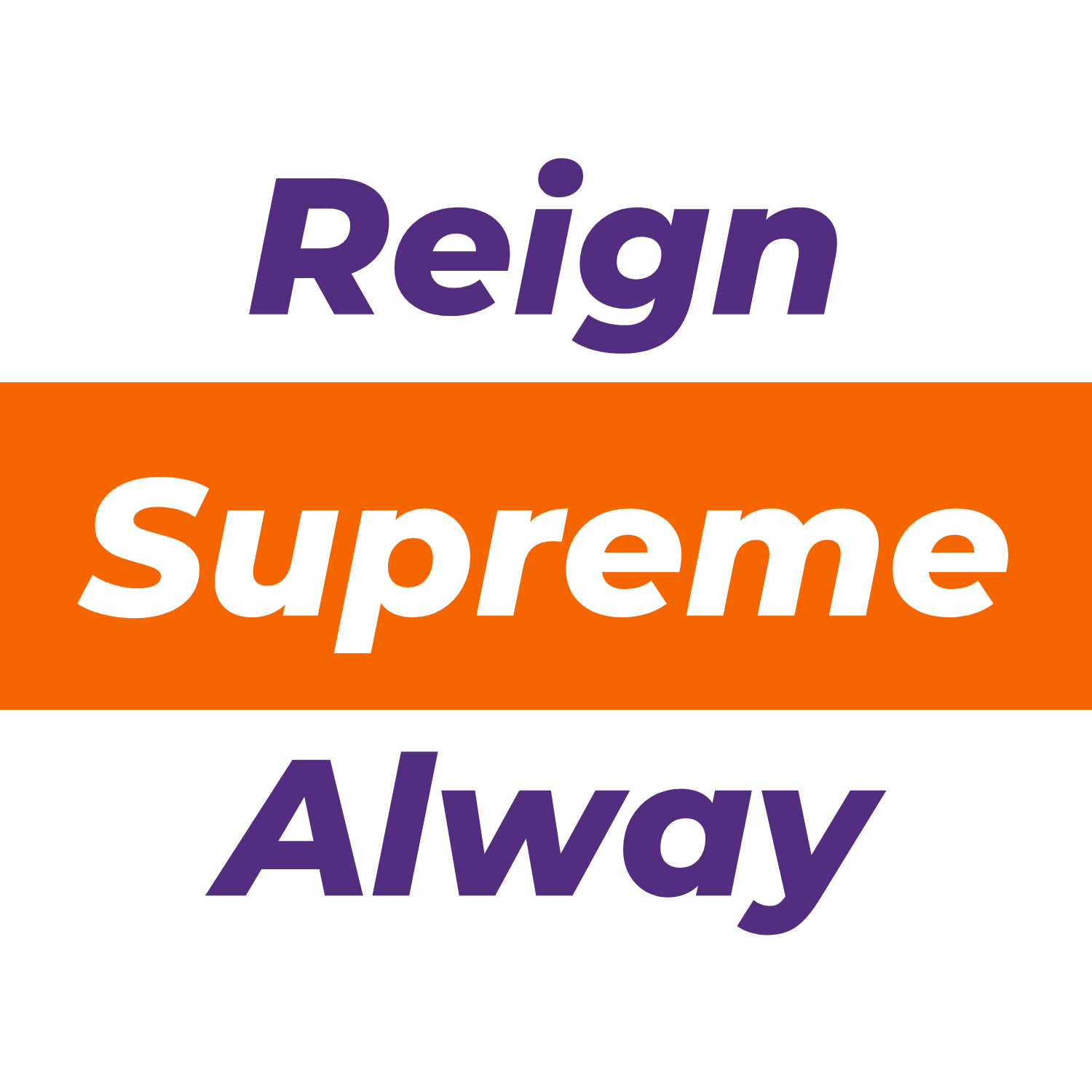 R Supreme A logo tri