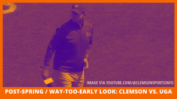 View of Clemson football coach Dabo Swinney during the 2024 spring game