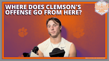 Clemson quarterback Cade Klubnik speaks during a postgame news conference last week.