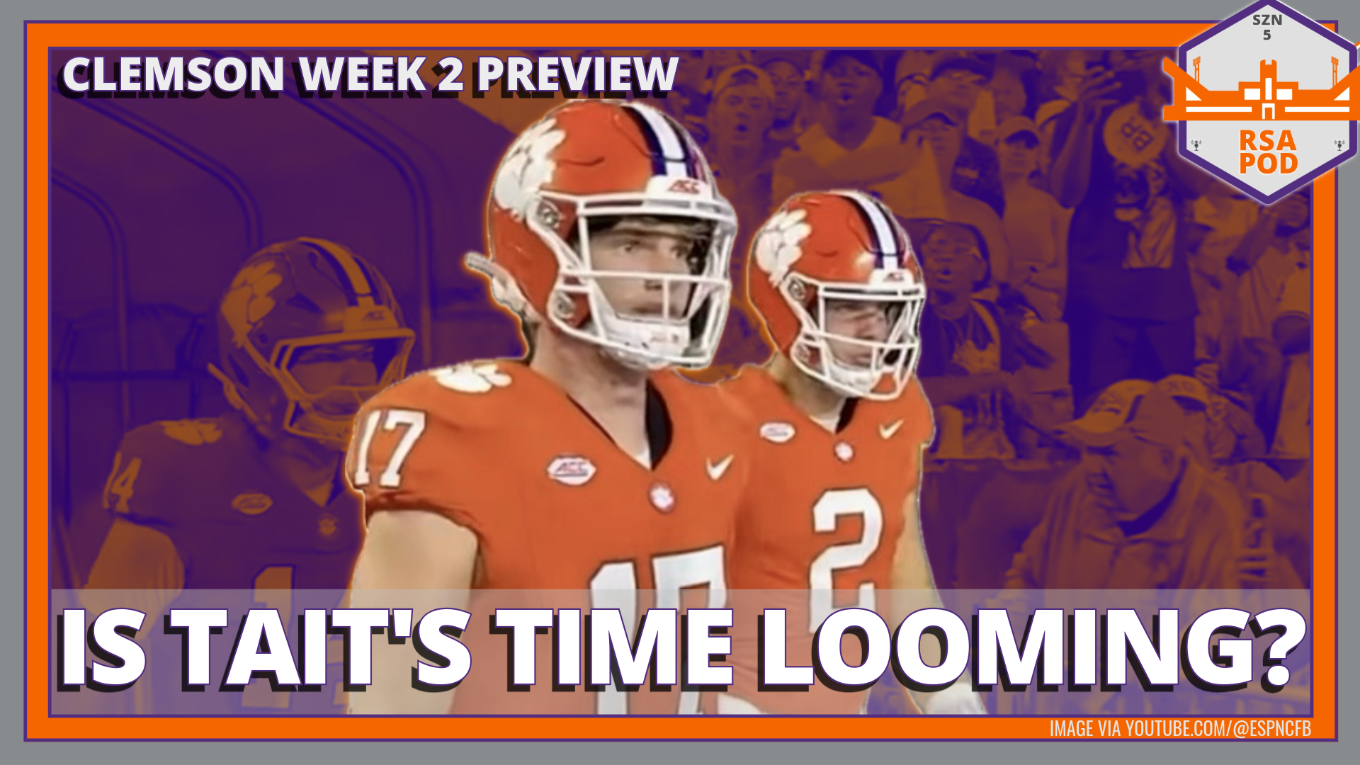 Clemson QBs Christopher Vizzina and Tait Reynolds